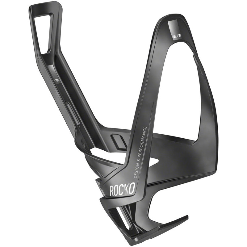 Elite Rocko Carbon Water Bottle Cage – Matte Black/White