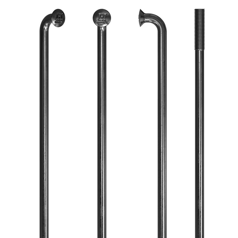 DT Swiss Champion Spoke: 2.0mm 256mm J-bend Black Box of 100