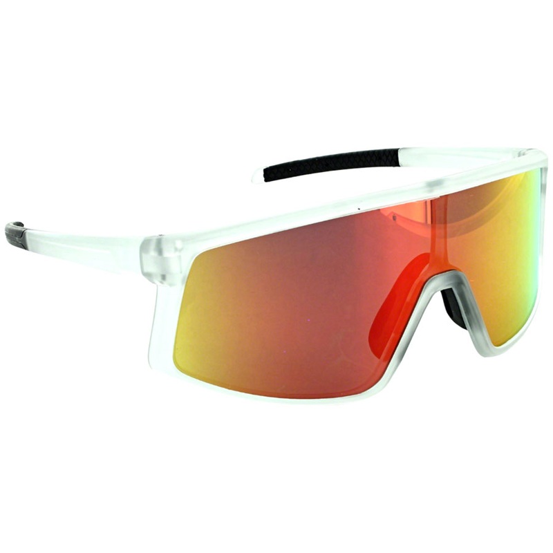 Optic Nerve Gravel Cat Sunglasses – Matte Crystal Frost Polarized Smoke Lens/Red Mirror