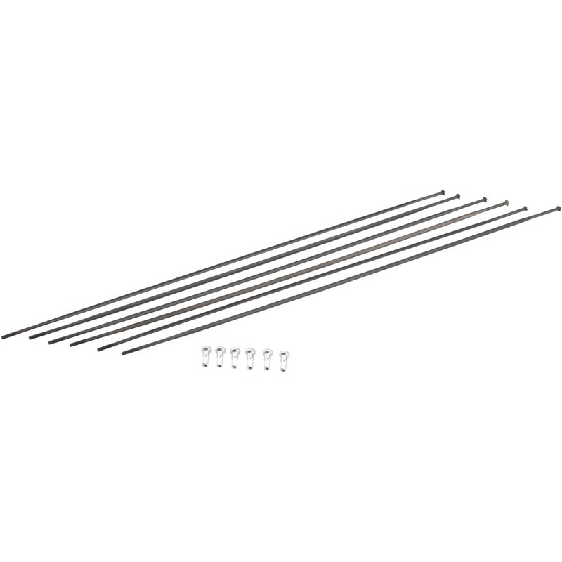 DT Swiss PR1400 DiCut Oxic Spoke Kit: Front & Rear Black
