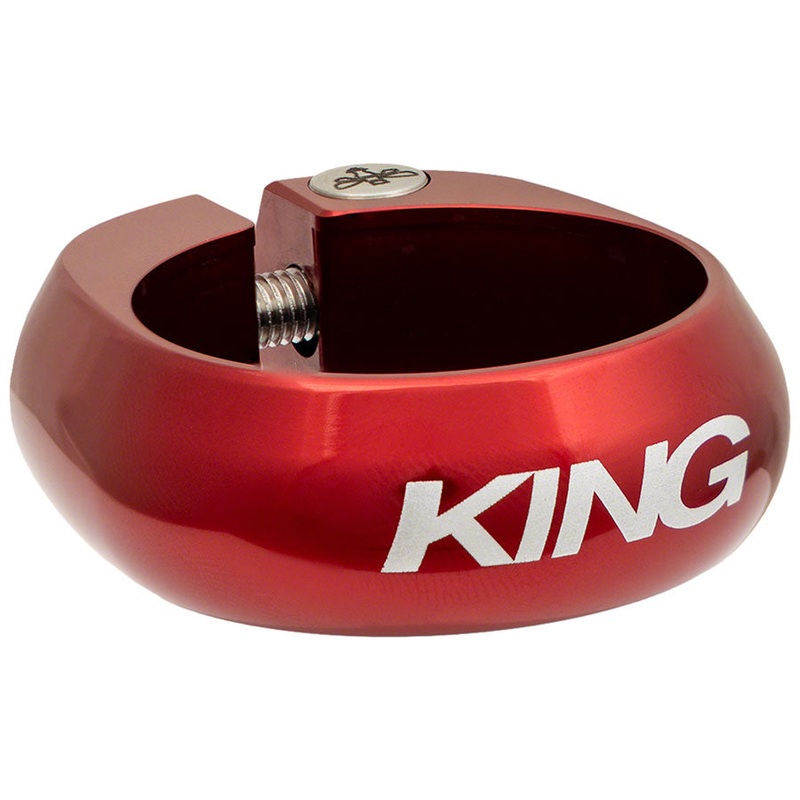 Chris King Seatpost Clamp – 34.9mm Bolt-On Red