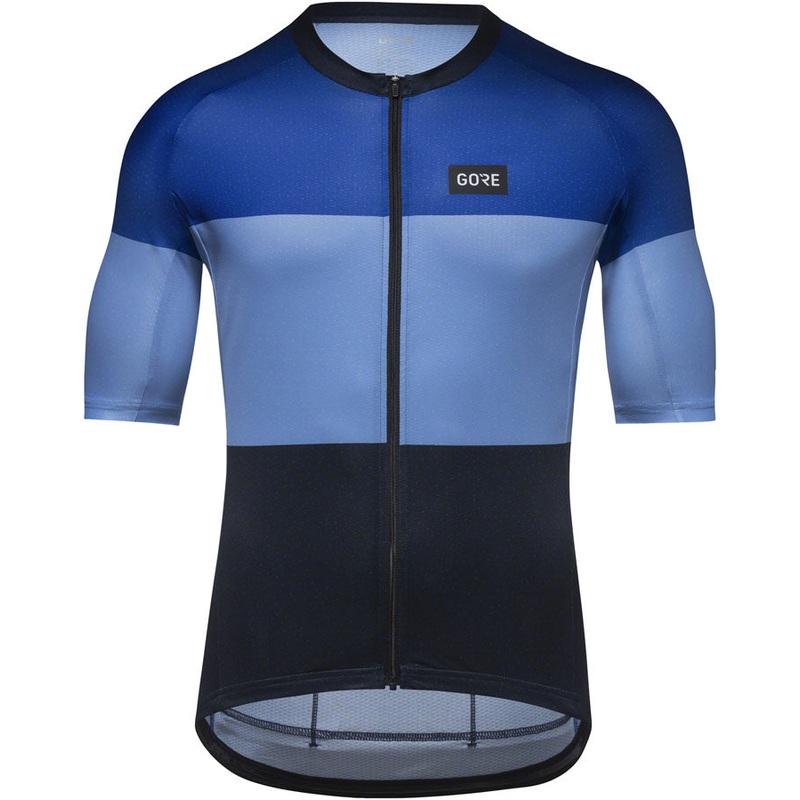Gorewear Spirit Stripes Jersey – Ultramarine Blue/Scrub Bluee Mens Large