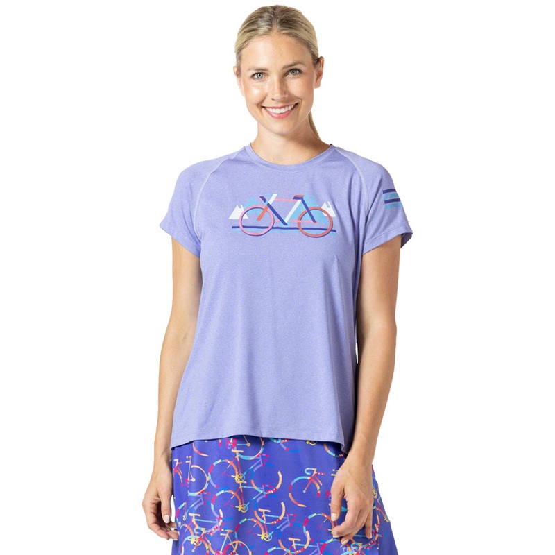 Terry Tech Tee – Flow Iris/Block Small