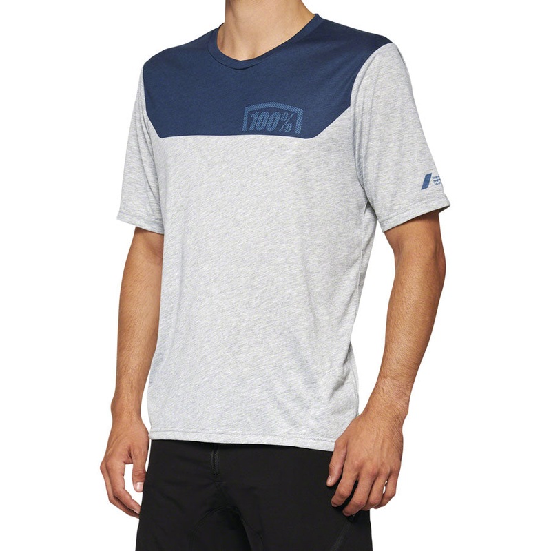 100% Airmatic Jersey – Gray/Midnight Short Sleeve Mens X-Large