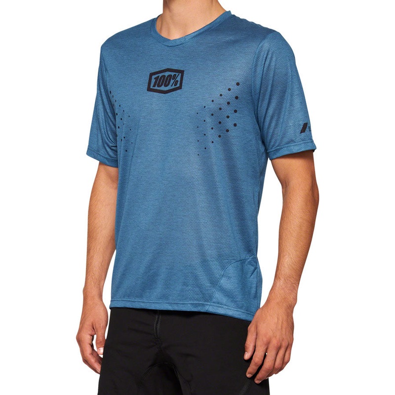 100% Airmatic Mesh Jersey – Slate Blue Short Sleeve X-Large