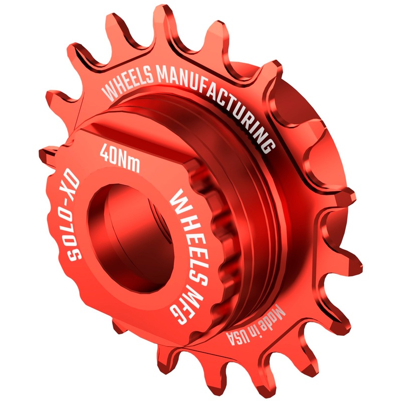Wheels Manufacturing SOLO-XD XD/XDR Single Speed Conversion Kit – 18t For SRAM XD/XDR Freehub Red