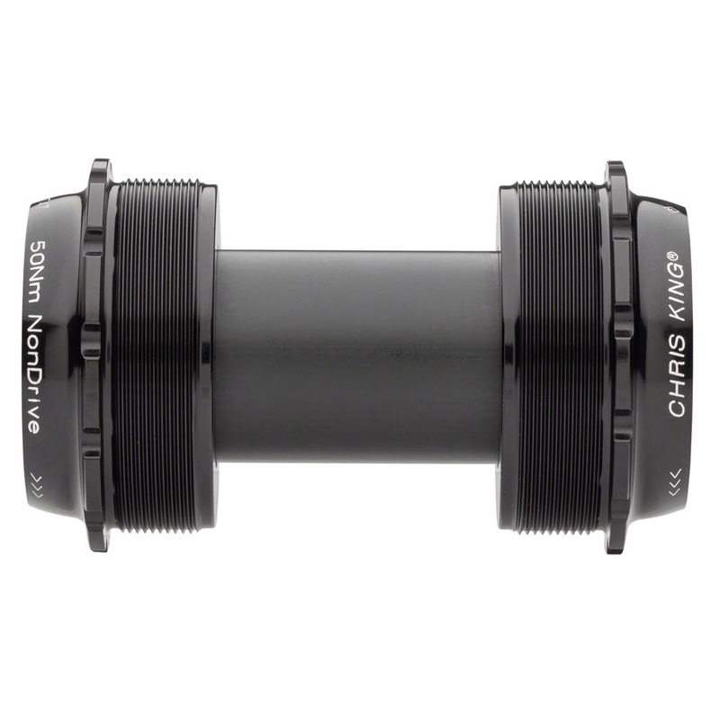 Chris King ThreadFit T47 24x Bottom Bracket Fit Kit 4 – T47 For Shimano Hollowtech II BLK