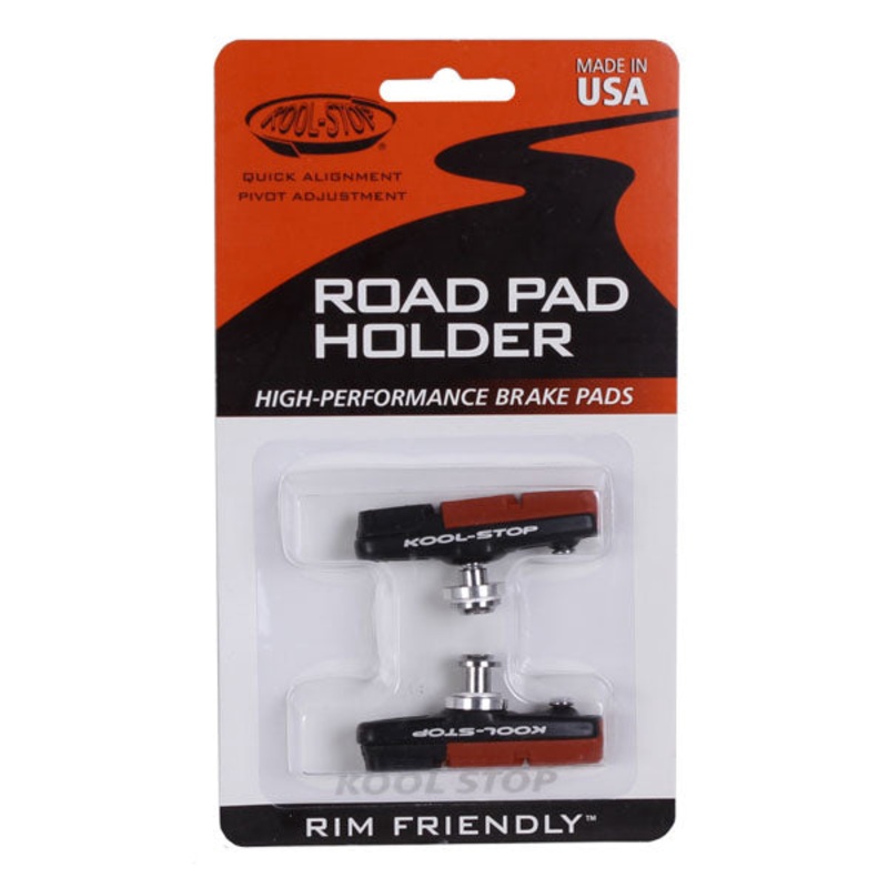 Kool Stop Dura 2 Road Pads Holder with Pads – Black Pr