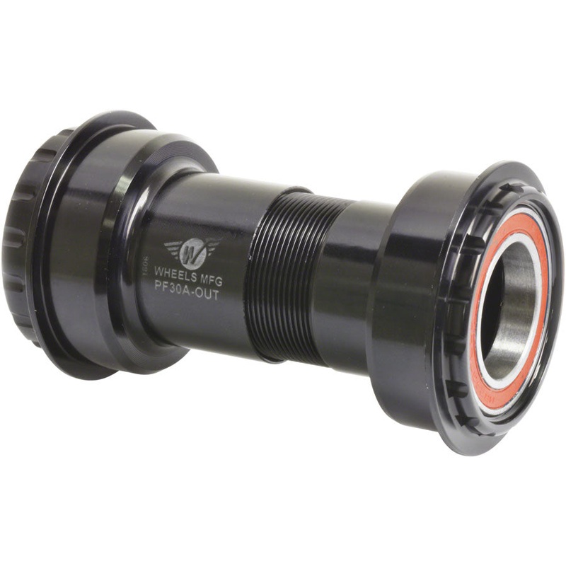Wheels Manufacturing PF30A Outboard Bottom Bracket 24mm cranks Shimano Angular Contact Bearings BLK