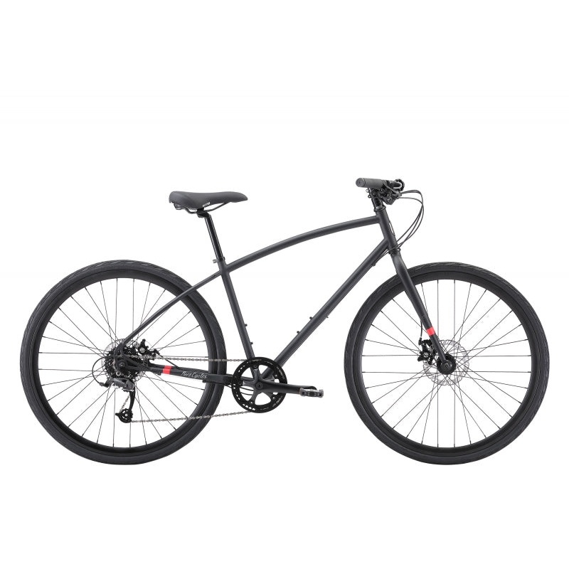 Pure cycles Urban Commuter Step-Over 20` / LG Wright – Matte Black 700c Black Anodized 8 Speed Disc Brakes