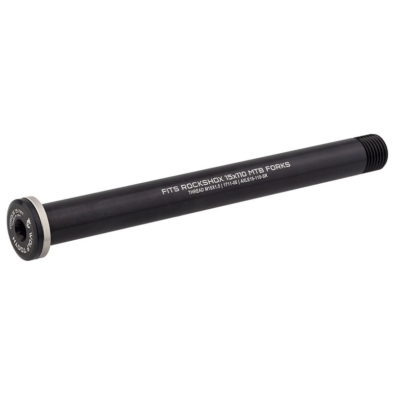 Wolf Tooth Front Thru Axle – RockShox 15 x 110mm Black