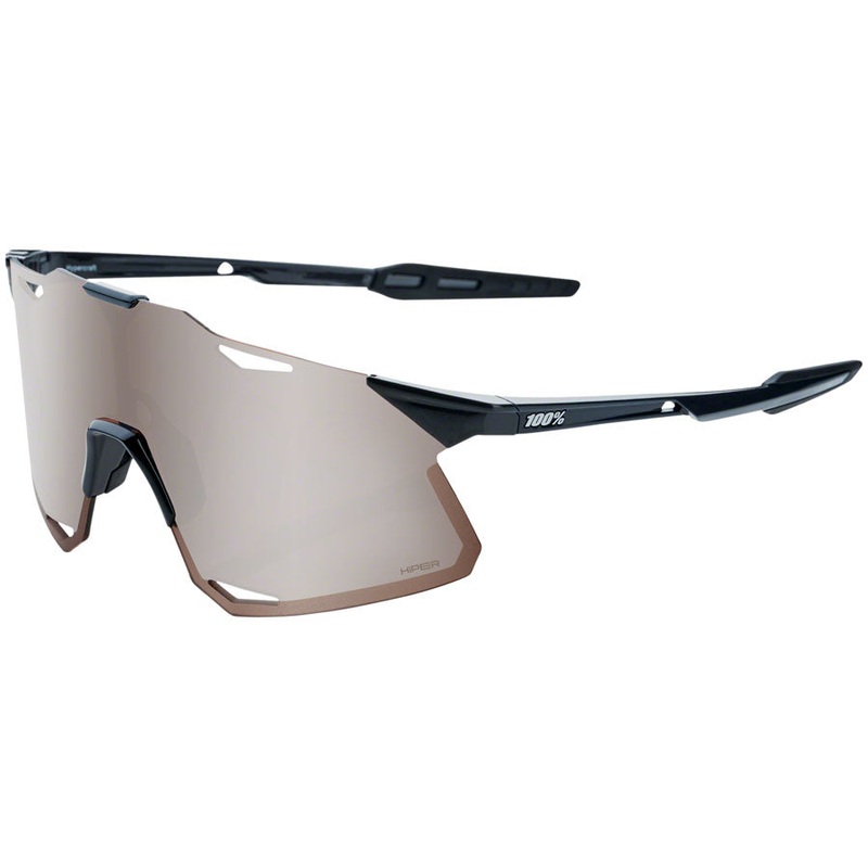 100% Hypercraft Sunglasses – Matte Black Soft Gold Mirror Lens