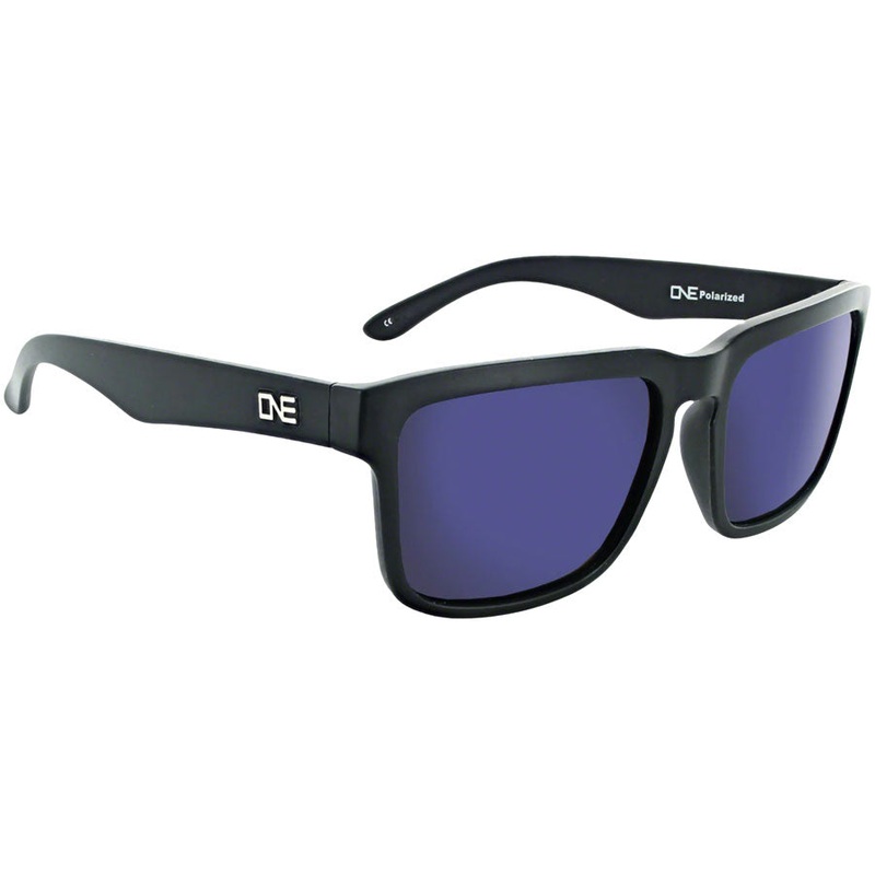 Optic Nerve ONE Mashup Sunglasses – Matte BLK/Polarized Smoke Blue Mirror