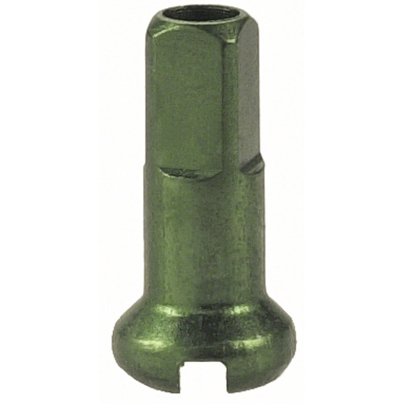 DT Swiss Standard Spoke Nipples – Aluminum 1.8 x 12mm Green Box of 100