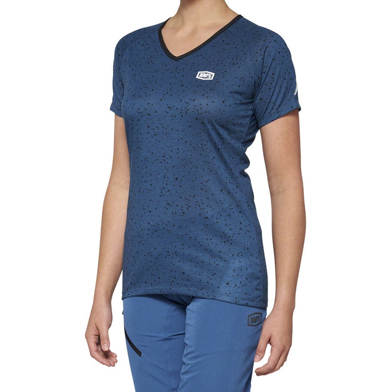 100% Airmatic Jersey – Blue Short Sleeve Womens X-Large