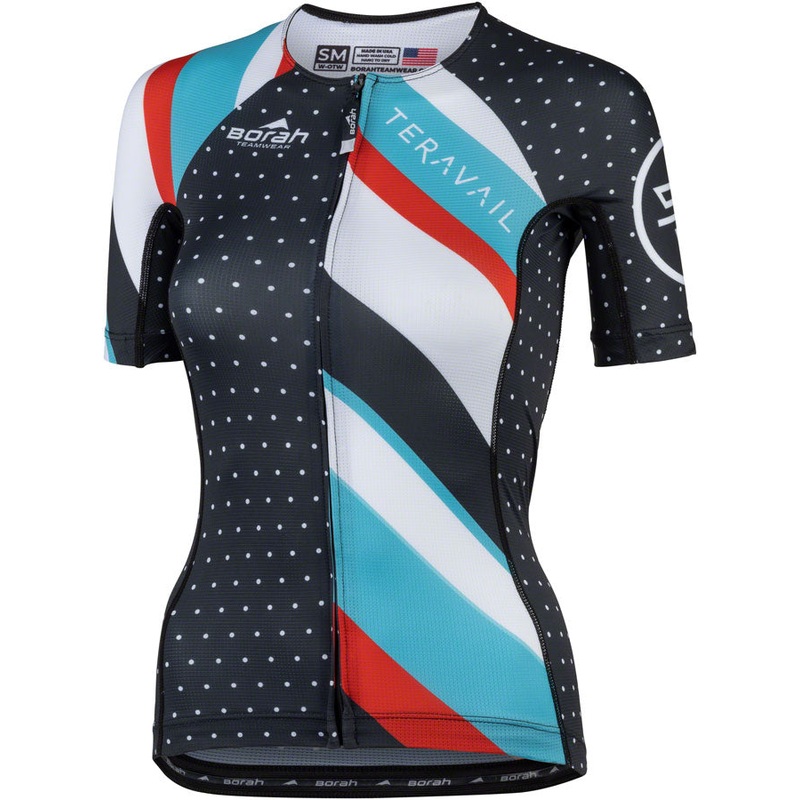 Teravail Waypoint Womens Jersey – Black White Blue Red X-Large