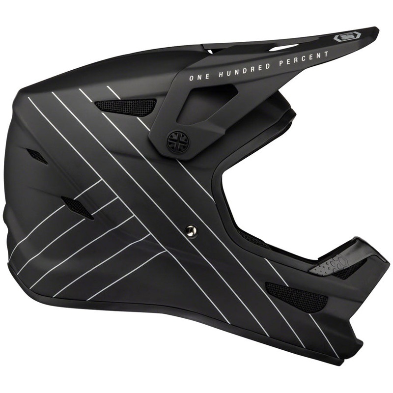 100% Status Full Face Helmet – Black Large