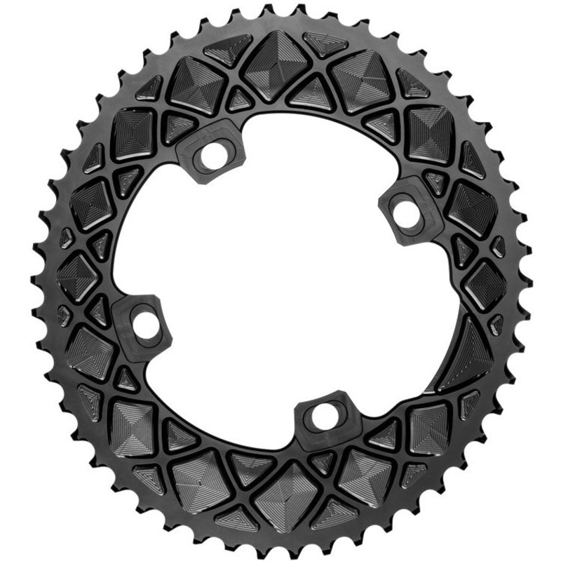 Absolute Black FSA ABS Oval Chainrings 4&5x110BCD 53T – Black