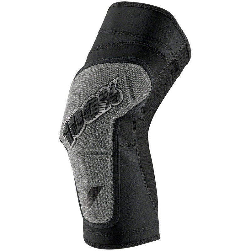100% Ridecamp Knee Guards – Black/Gray Large