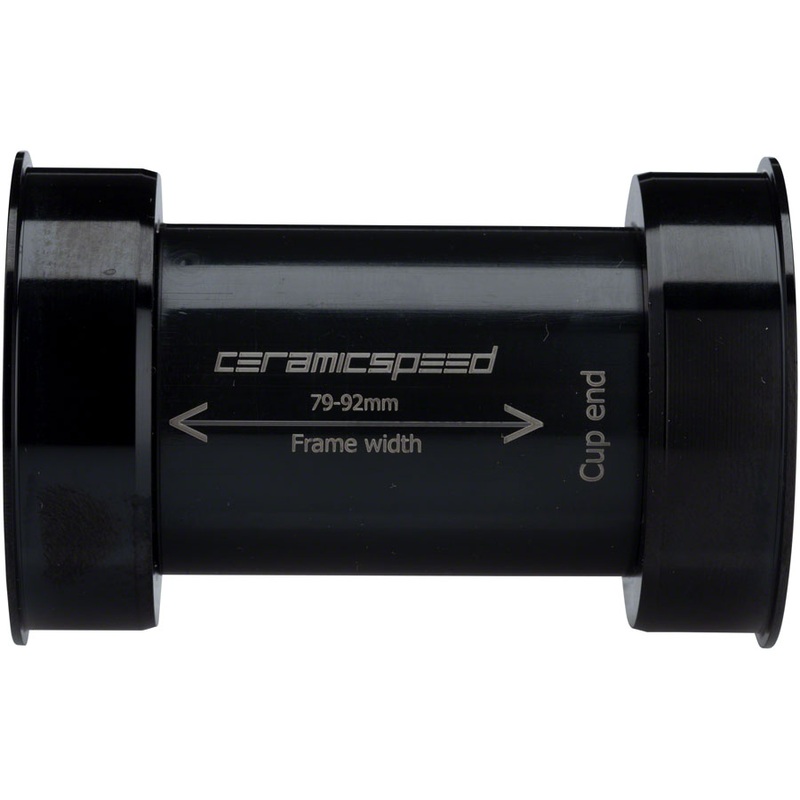 CeramicSpeed EVO386 Bottom Bracket – 86mm 24mm Spindle Coated Races Black