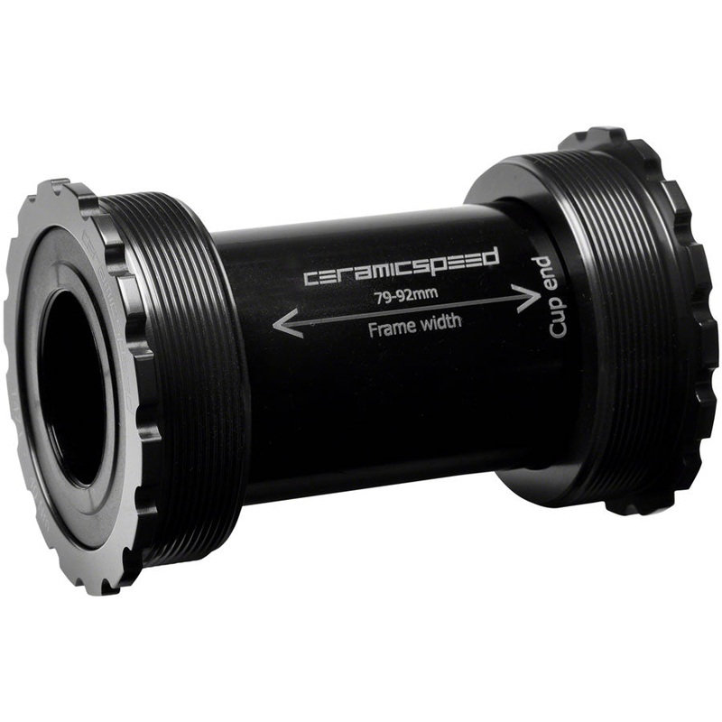CeramicSpeed T47/86 Bottom Bracket – Shimano Coated Races Black
