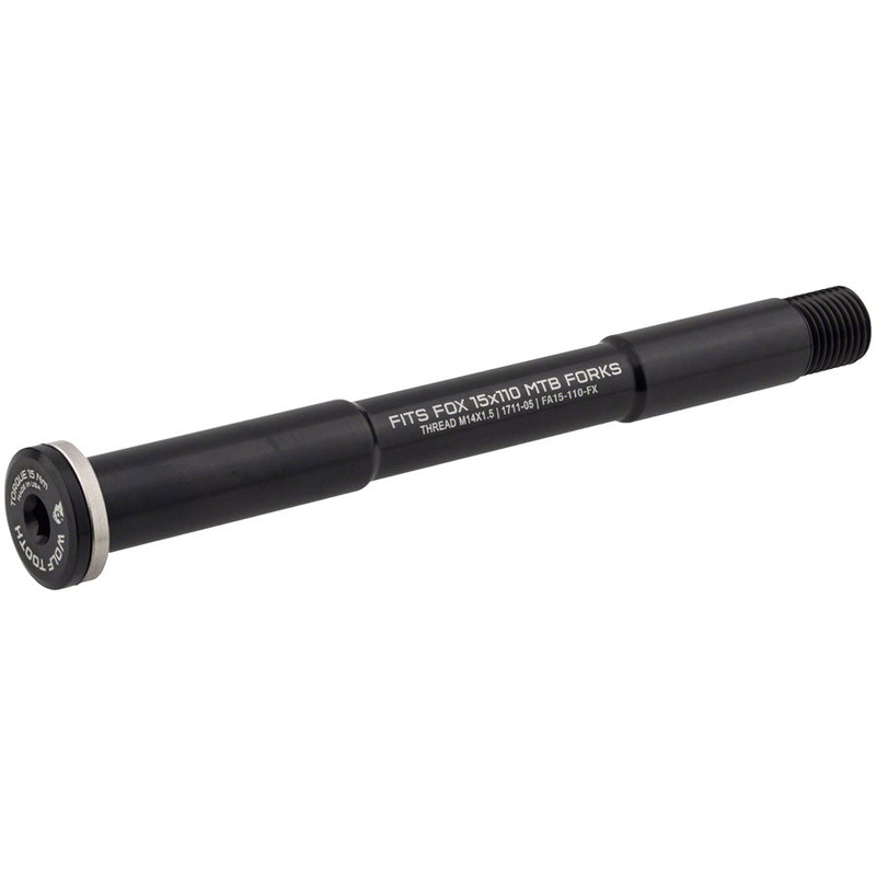 Wolf Tooth Front Thru Axle – FOX 15 x 110mm Black