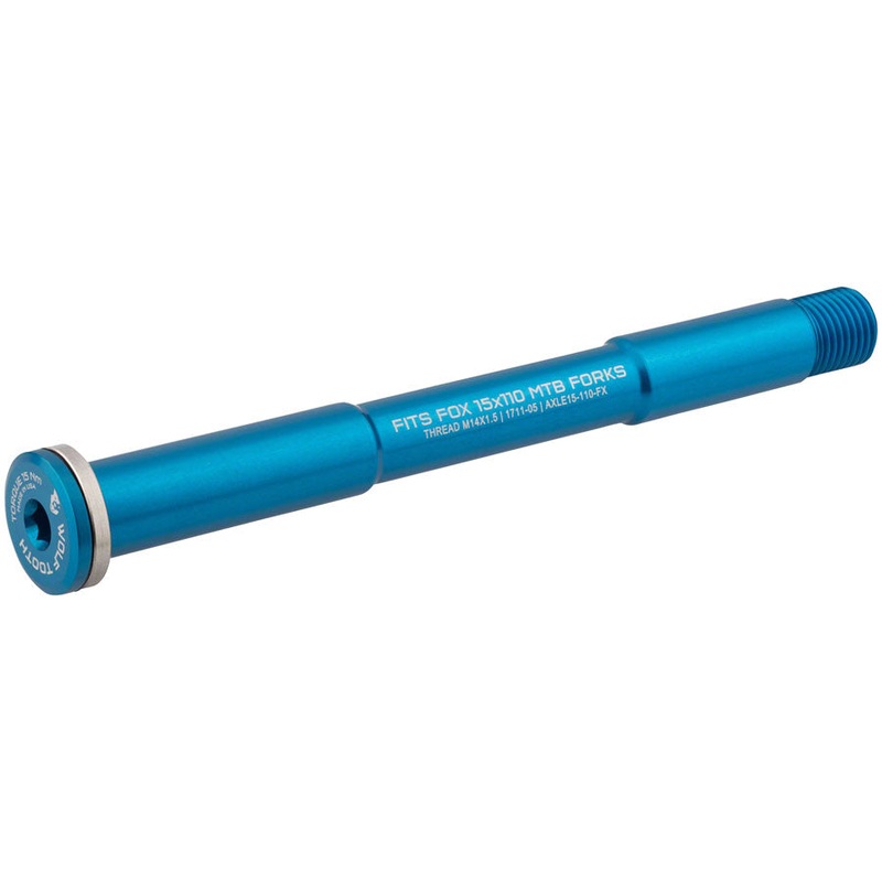 Wolf Tooth Front Thru Axle – FOX 15 x 110mm Blue