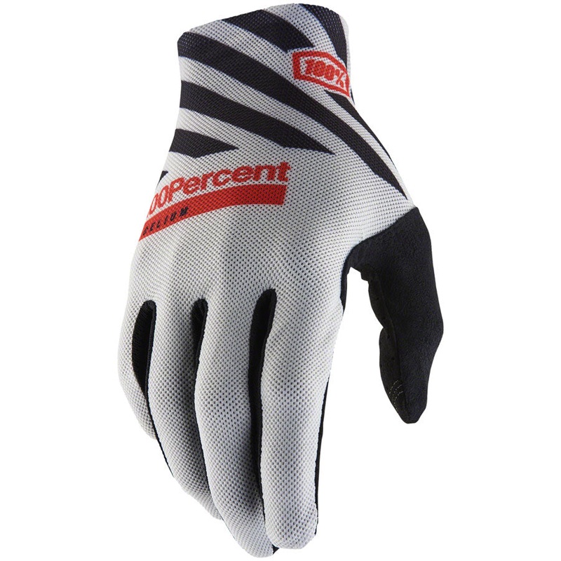 100% Celium Gloves – Gray Full Finger Mens X-Large