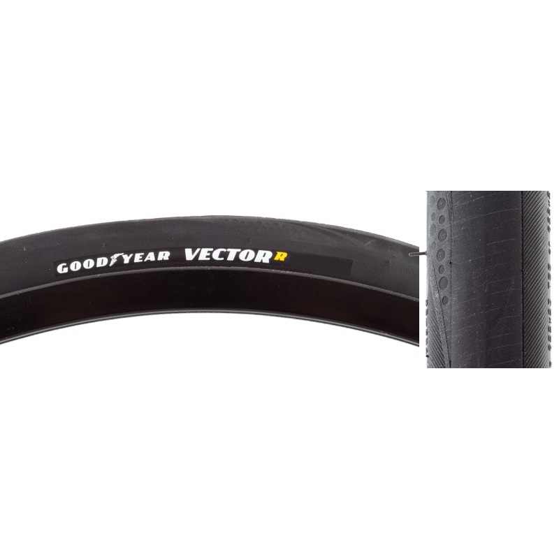 Zipp Goodyear VectorR NSW Road Tire 700x30C Folding Tubeless Ready Dynamic:UHP R:Shield Black