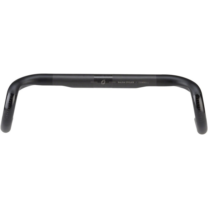 Salsa Cowbell Carbon Drop Handlebar – 31.8mm Clamp 38cm Width Carbon Black