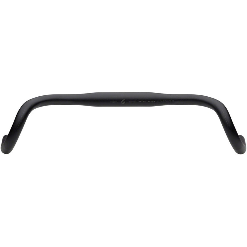 Salsa Cowchipper Drop Handlebar – 31.8mm Clamp 42cm Width Aluminum Black