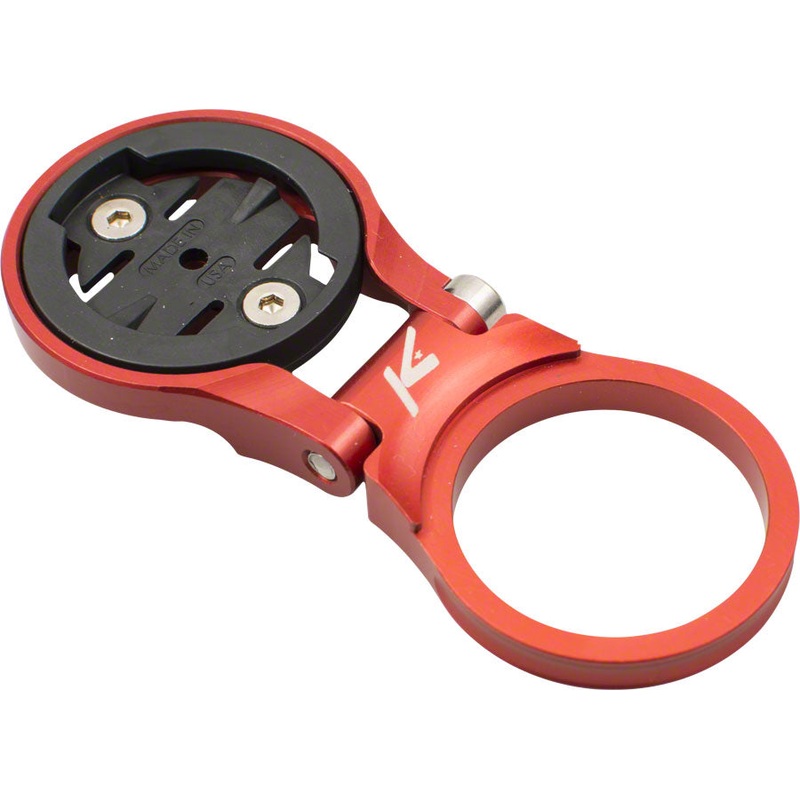 K-EDGE Adjustable Stem Mount for Garmin Quarter Turn Type Computers Red