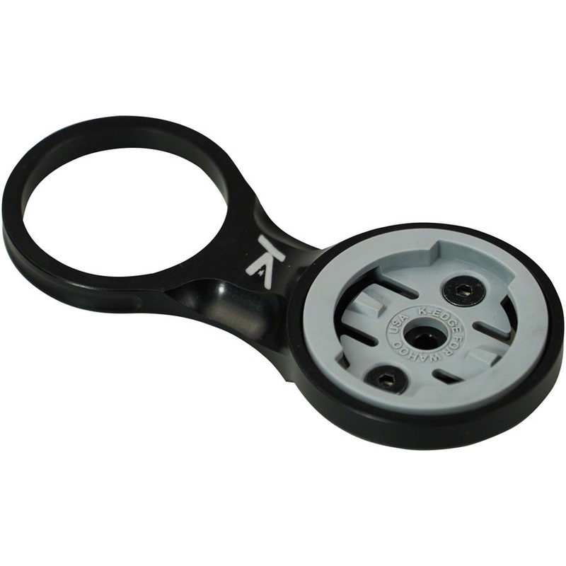 K-EDGE Fixed Stem Mount for Wahoo Bolt and ELEMNT Computers: Black