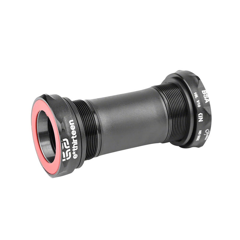 e*thirteen BSA Threaded Bottom Bracket – 68mm Road/Gravel For 30mm Spindle BLK