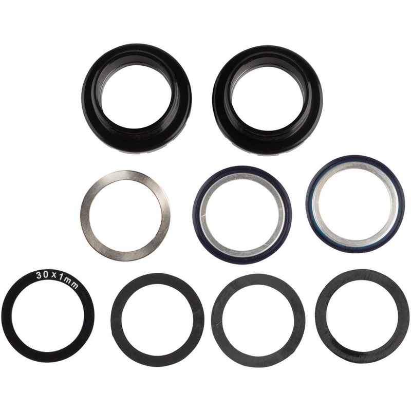 Enduro Italian Bottom Bracket – Italian Threaded For 30mm Spindles Angular Contact Bearings BLK