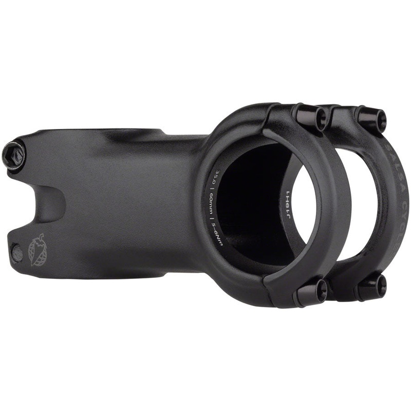 Salsa Guide Trail Stem- 60mm 35.0 Clamp 0 Degree 1 1/8″ Aluminum Black