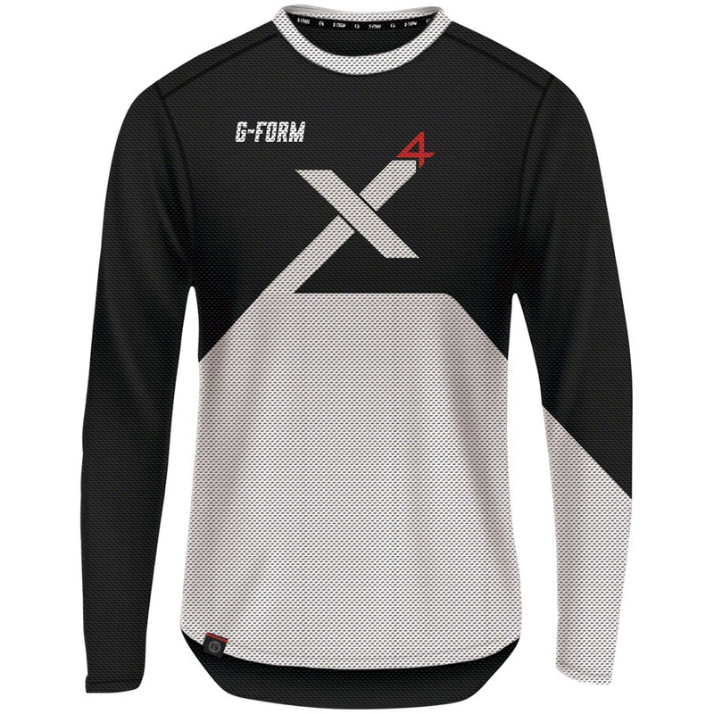 G-Form Pro-X4 Long Sleeve Bike Jersey – Black/White Medium