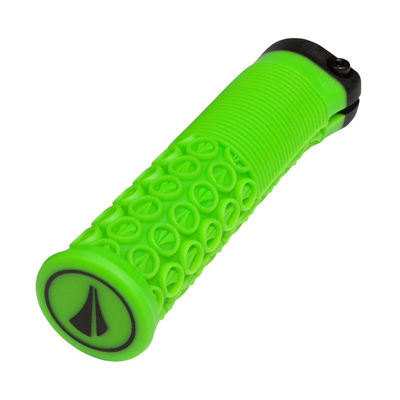 SDG Components Thrice 33 Grips 136mm Neon Green Pair