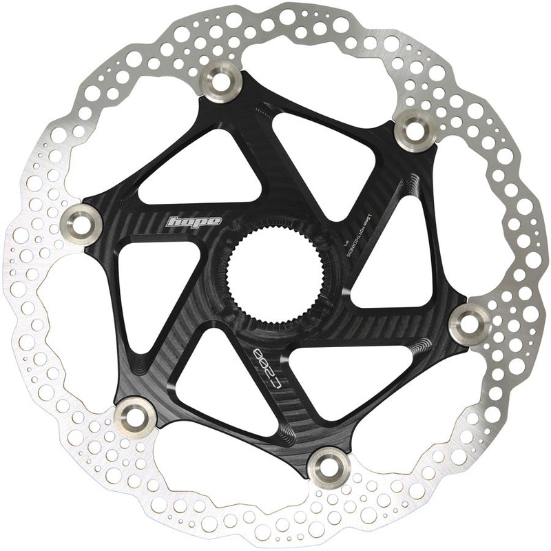 Hope MTB Floating Centre-Lock Disc Brake Rotor – 200mm Center-Lock Black