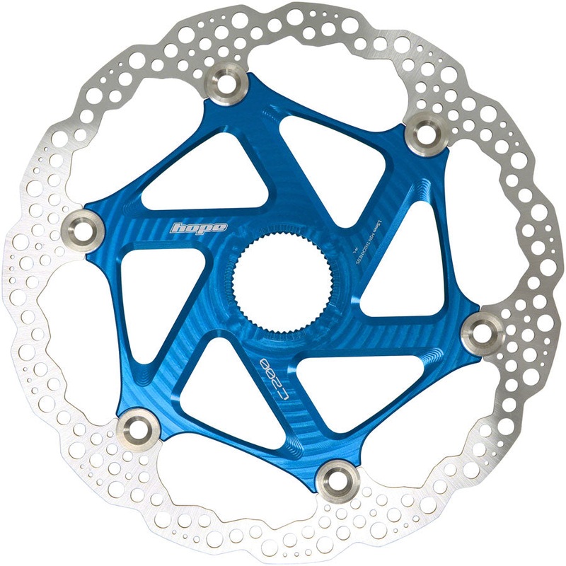 Hope MTB Floating Centre-Lock Disc Brake Rotor – 200mm Center-Lock Blue
