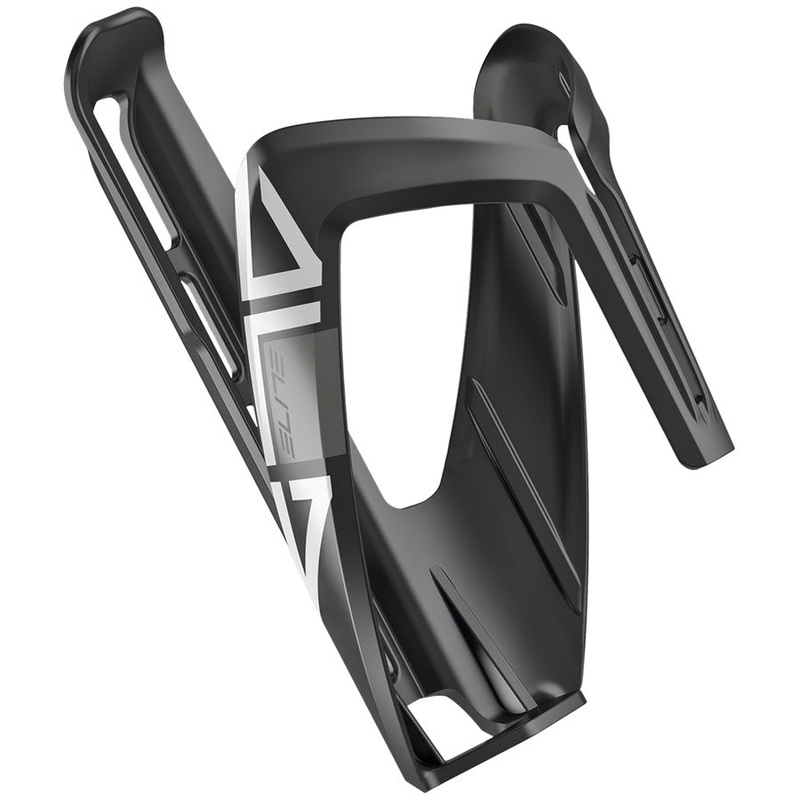 Elite Ala Water Bottle Cage – Gloss Black/White