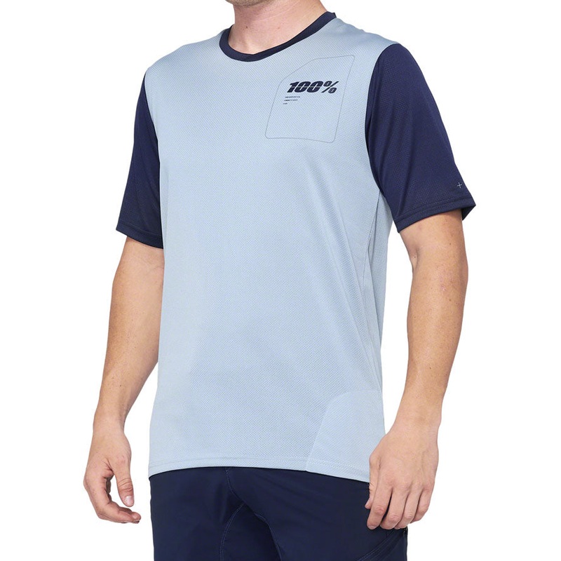 100% Ridecamp Jersey – Blue/Navy Short Sleeve Mens X-Large