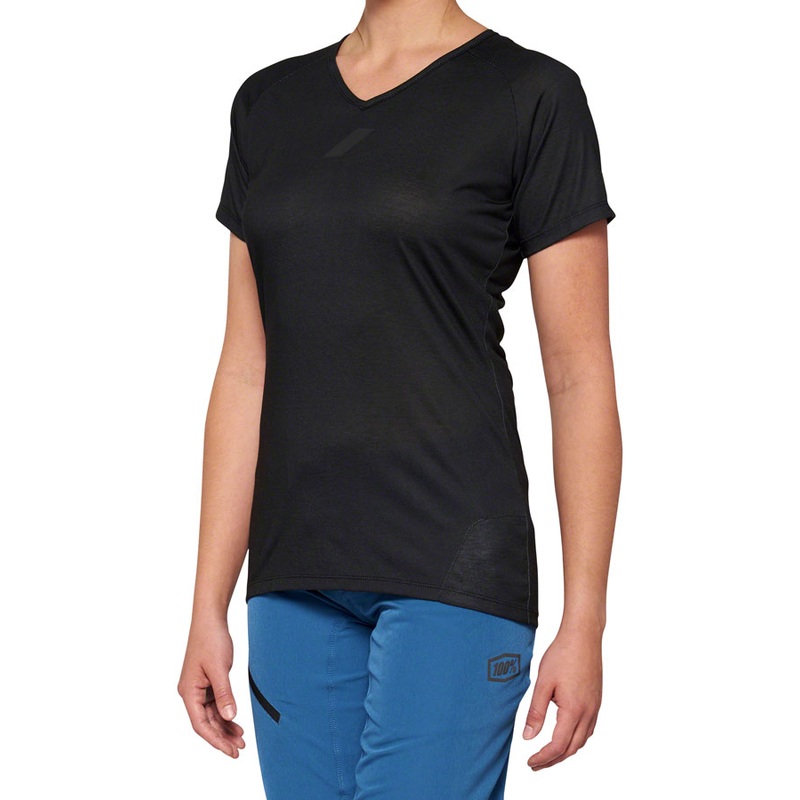 100% Airmatic Jersey – Black Short Sleeve Womens X-Large