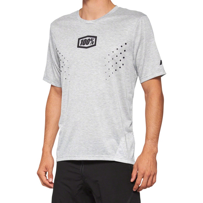 100% Airmatic Mesh Jersey – Gray Short Sleeve X-Large