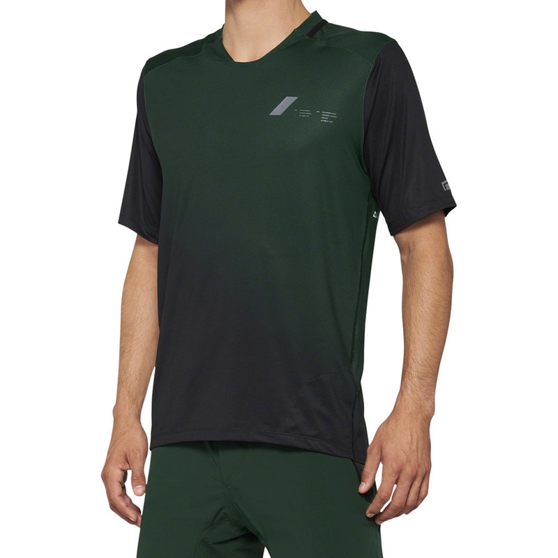 100% Celium Jersey – Green/Black Short Sleeve Mens X-Large