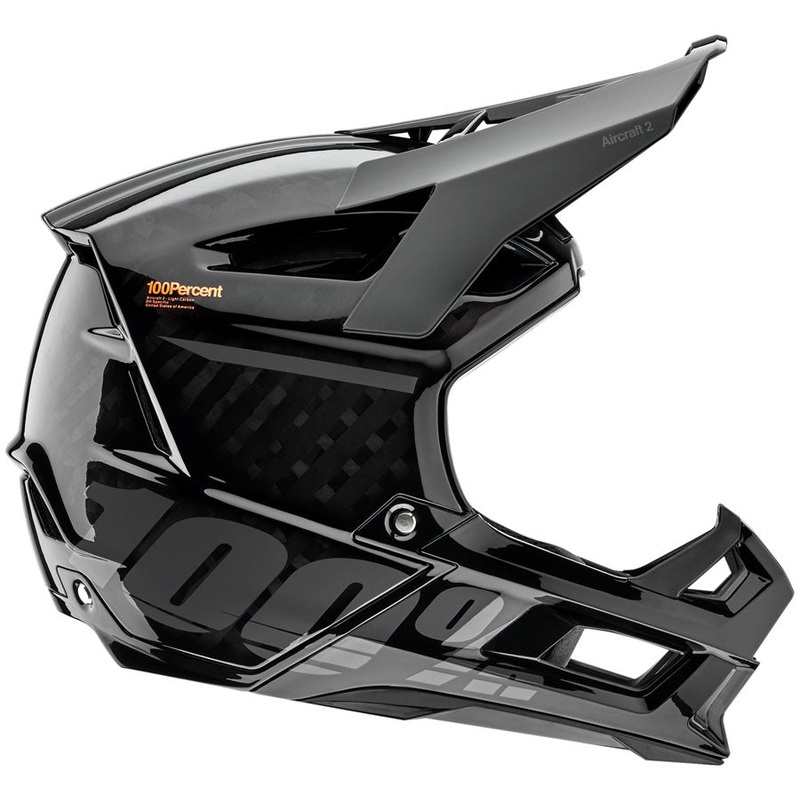 100% Aircraft2 Full Face Helmet – Black X-Large