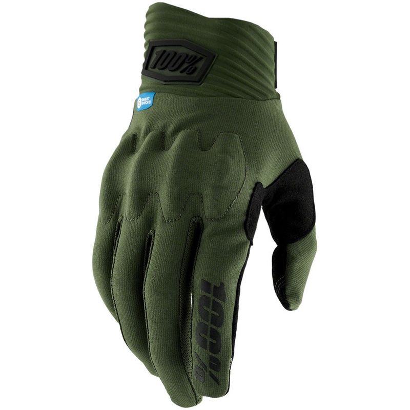 100% Cognito Smart Shock Gloves – Army Full Finger Mens X-Large