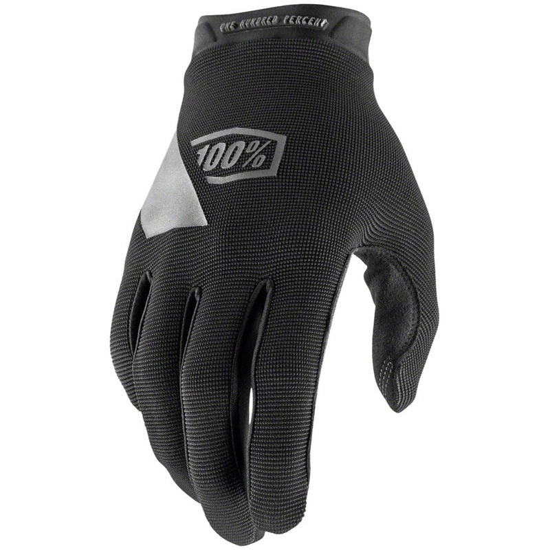 100% Ridecamp Gloves – Black Full Finger Small
