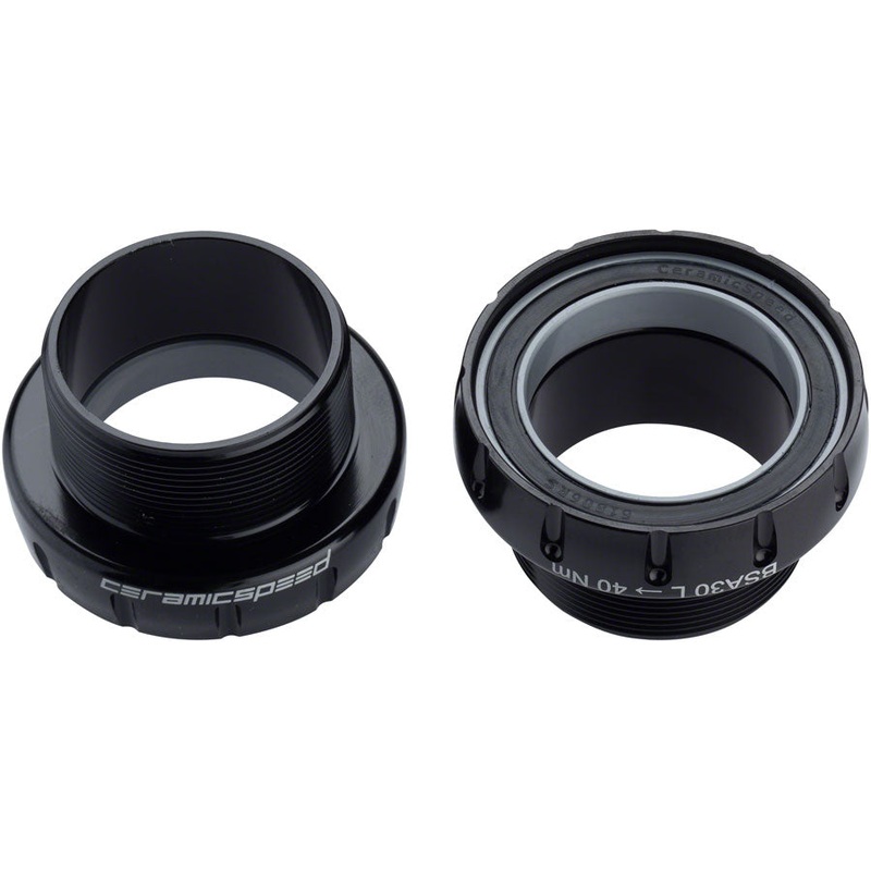 CeramicSpeed BSA30 MTB Bottom Bracket – BSA Thread 30mm Spindle Coated Races BLK
