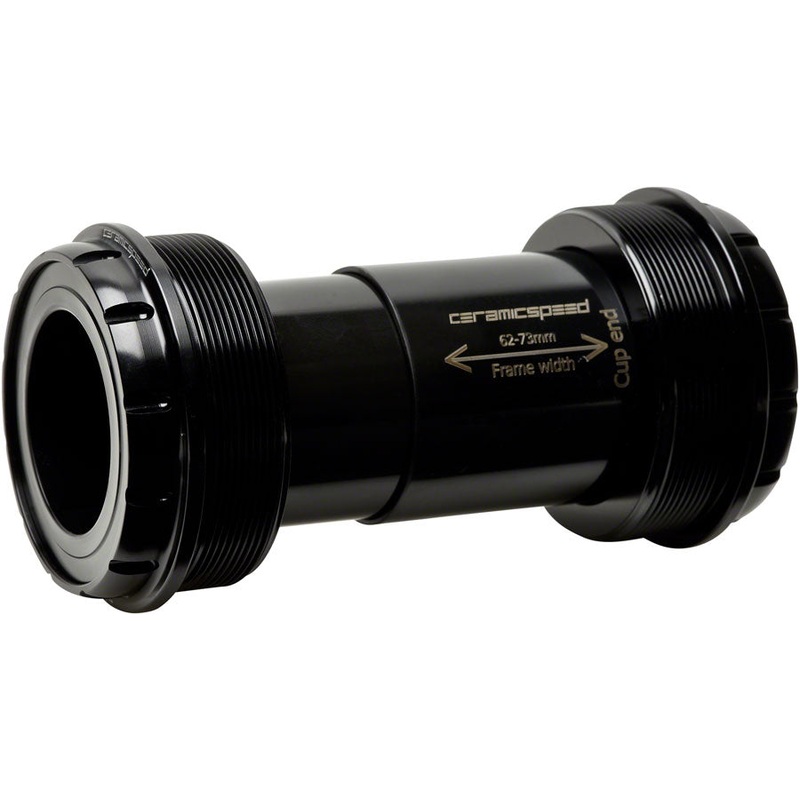 CeramicSpeed T47/73 Bottom Bracket – Shimano MTB Coated Races Black